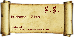 Hudacsek Zita névjegykártya