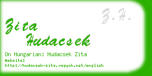 zita hudacsek business card